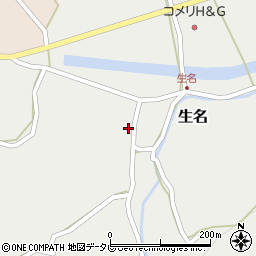 徳島県勝浦郡勝浦町生名平間周辺の地図