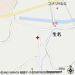 徳島県勝浦町（勝浦郡）生名（平間）周辺の地図
