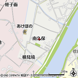 徳島県阿南市住吉町南久保周辺の地図