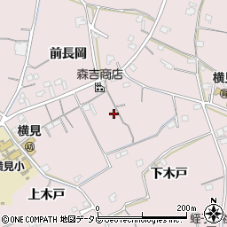 徳島県阿南市横見町周辺の地図