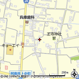 徳島県阿南市上中町岡260周辺の地図