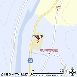 日高川町立中津中学校周辺の地図