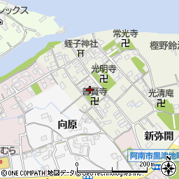徳島県阿南市黒津地町末広43-2周辺の地図