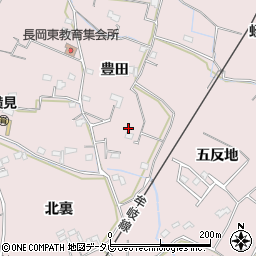 徳島県阿南市横見町（豊田）周辺の地図