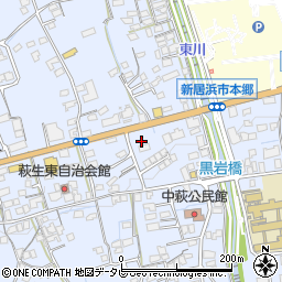 ファミリーマート新居浜萩生店周辺の地図