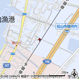 愛媛県松山市磯河内甲-288-2周辺の地図