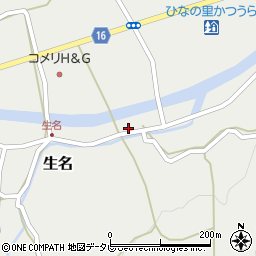 徳島県勝浦郡勝浦町生名神ノ木1-1周辺の地図