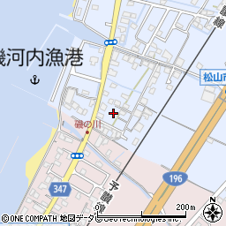 愛媛県松山市磯河内甲-266周辺の地図