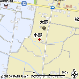 徳島県阿南市下大野町小野68周辺の地図