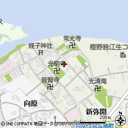 徳島県阿南市黒津地町（戎野）周辺の地図