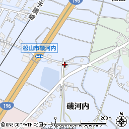 愛媛県松山市磯河内甲-198周辺の地図