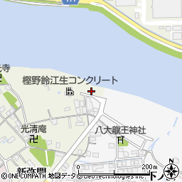 徳島県阿南市黒津地町中じた周辺の地図