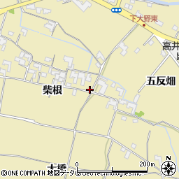 徳島県阿南市下大野町柴根125周辺の地図