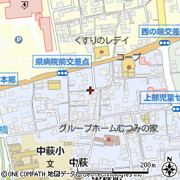 愛媛県新居浜市中萩町3周辺の地図