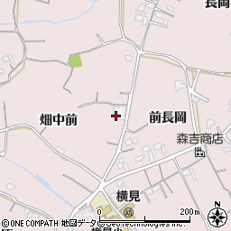 徳島県阿南市横見町（畑中前）周辺の地図