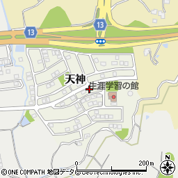 愛媛県西条市天神1-125周辺の地図