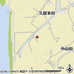 徳島県阿南市上大野町久留米田113周辺の地図