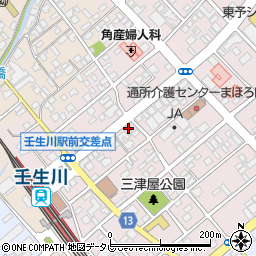 駅前中央通周辺の地図
