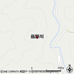 和歌山県日高川町（日高郡）藤野川周辺の地図