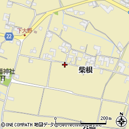 徳島県阿南市下大野町柴根114周辺の地図