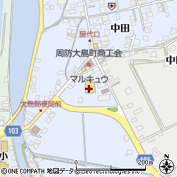 マルキュウ大島小松店周辺の地図
