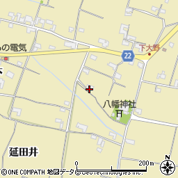 徳島県阿南市下大野町楠ノキ周辺の地図