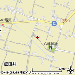 徳島県阿南市下大野町（楠ノキ）周辺の地図