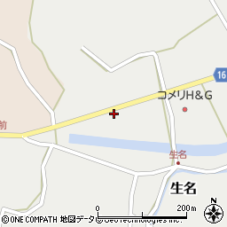 徳島県勝浦郡勝浦町生名野口周辺の地図