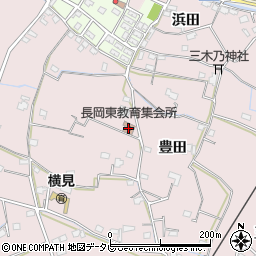阿南市教育委員会　長岡東教育集会所周辺の地図