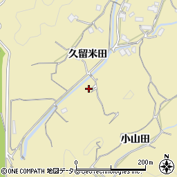 徳島県阿南市上大野町久留米田121周辺の地図