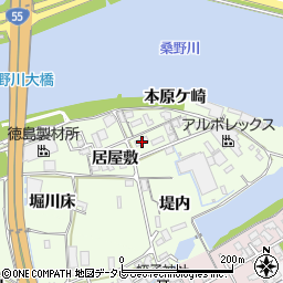 徳島県阿南市原ケ崎町居屋敷周辺の地図