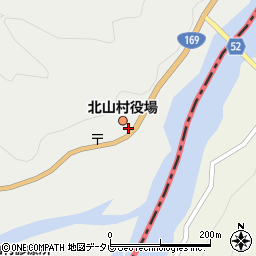 和歌山県東牟婁郡北山村周辺の地図