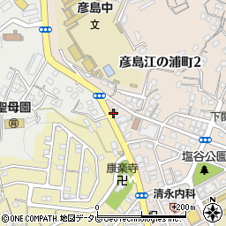 下関福浦郵便局周辺の地図