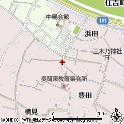 徳島県阿南市横見町長岡東13周辺の地図
