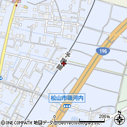 愛媛県松山市磯河内甲-72周辺の地図