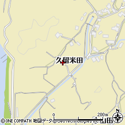 徳島県阿南市上大野町久留米田41-2周辺の地図