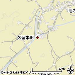 徳島県阿南市上大野町久留米田127周辺の地図