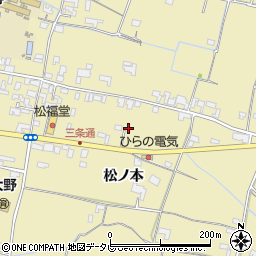 徳島県阿南市下大野町松ノ本周辺の地図