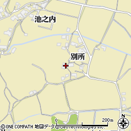 徳島県阿南市上大野町別所周辺の地図