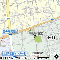 トヨタカローラ愛媛　新居浜店周辺の地図