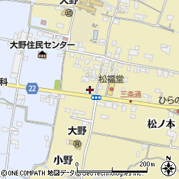徳島県阿南市下大野町小野85-1周辺の地図