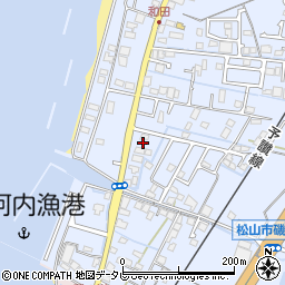 愛媛県松山市磯河内甲-102周辺の地図