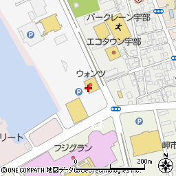 ウォンツ　宇部東見初店周辺の地図