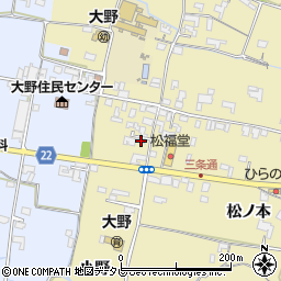 徳島県阿南市下大野町小野89周辺の地図