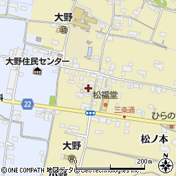 徳島県阿南市下大野町小野91-1周辺の地図