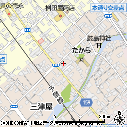 丹下自転車店周辺の地図