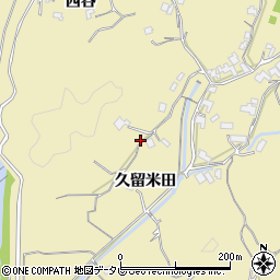 徳島県阿南市上大野町久留米田44周辺の地図