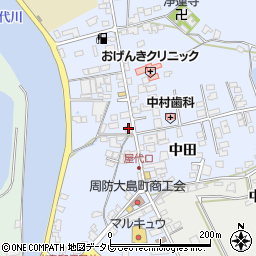 中本時計店周辺の地図