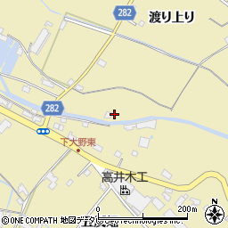 徳島県阿南市下大野町渡り上り周辺の地図