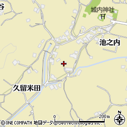 徳島県阿南市上大野町久留米田13周辺の地図